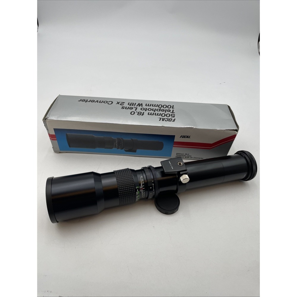 FOCAL 500MM F8.0 TELEPHOTO LENS 1000MM WITH 2X CONVERTER